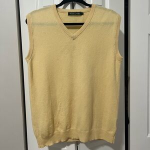 Men’s Yellow Woolovers 100% Wool Vest (Size M)